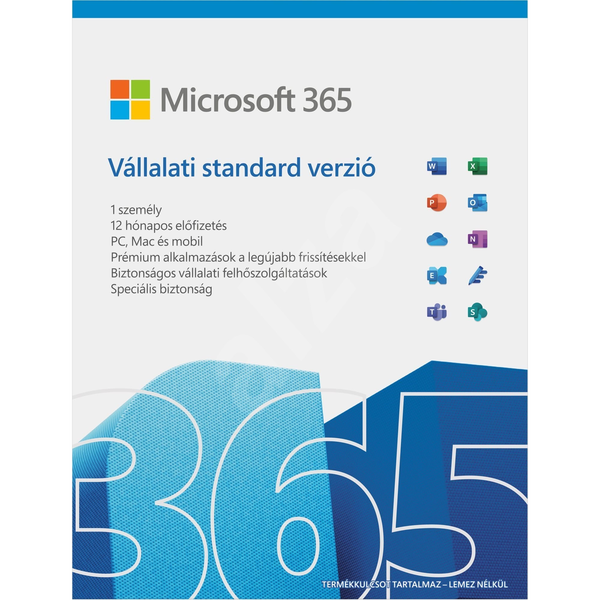 Microsoft Office 365 Business Standard Elektronikus licenc (5 PC / 1 év)