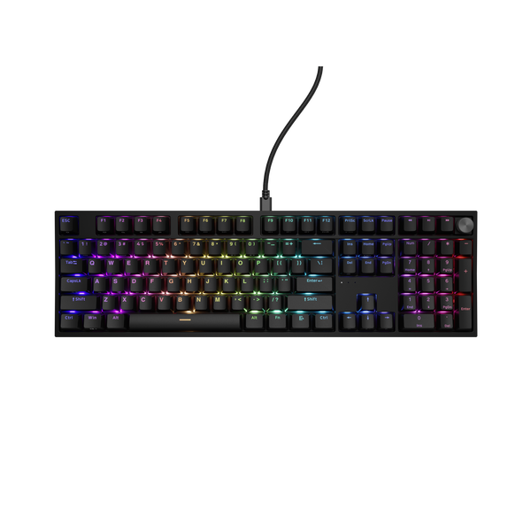 Genesis Thor 404 Yellow Switch Vezetékes RGB Billentyűzet US - Fekete