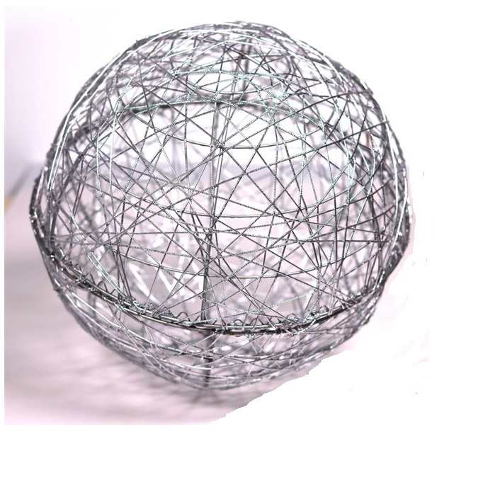Iris Gömb Dekoráció 15cm - Ezüst (190-12)