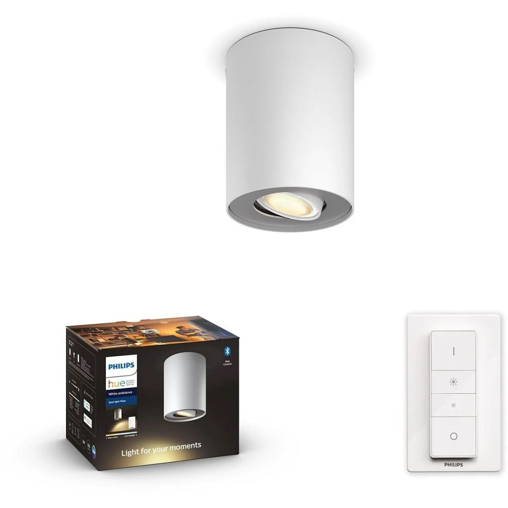 Philips Hue White Ambiance Pillar mennyezeti lámpa fehér (929003046701) (929003046701)