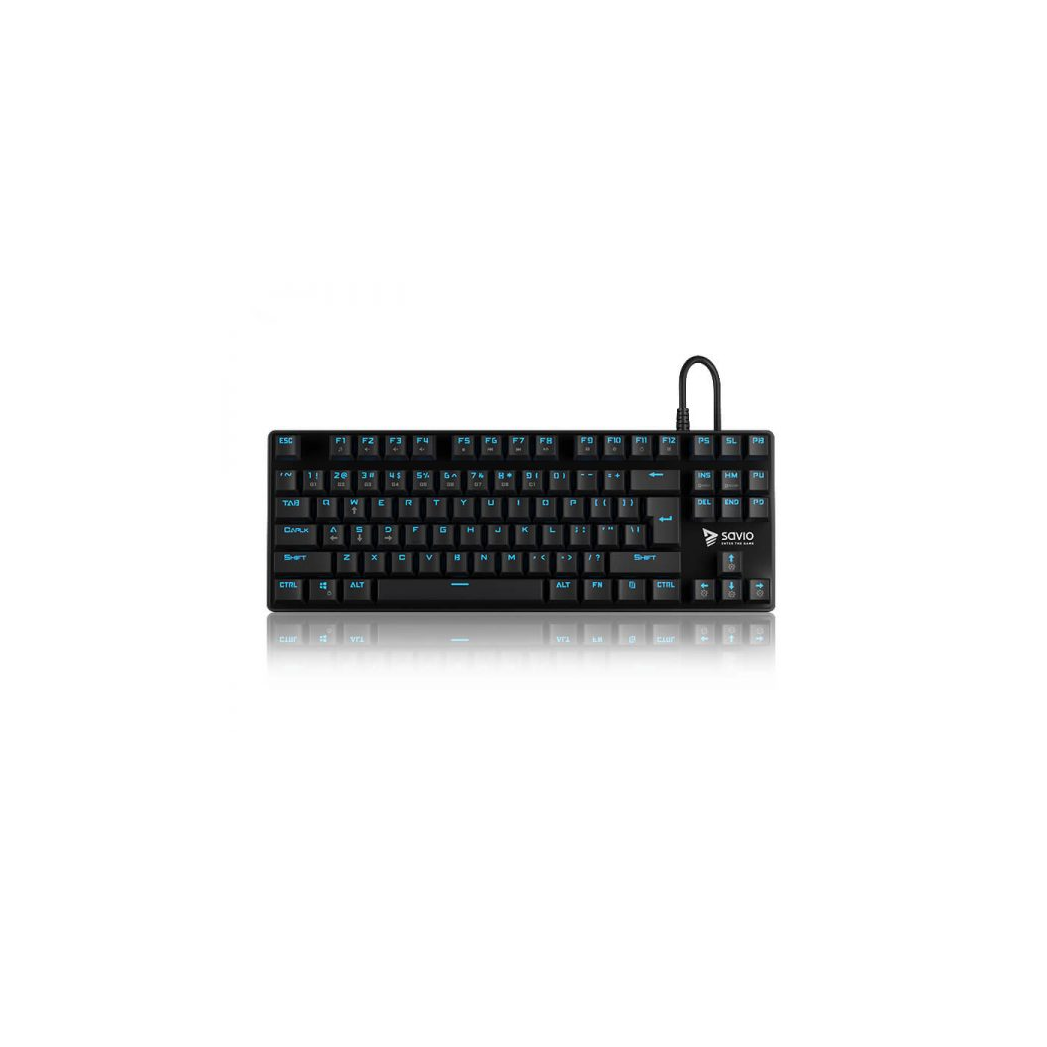 Savio Tempest RX Outemu BLUE USB Mechanikus Gaming Billentyűzet EU - Fekete
