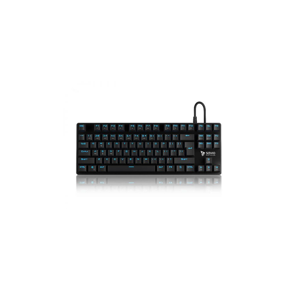 Savio Tempest RX Outemu BLUE USB Mechanikus Gaming Billentyűzet EU - Fekete