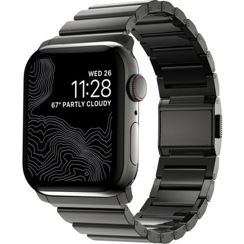 Nomad Strap Stainless Steel Graphite black V2 42/44/45/49mm