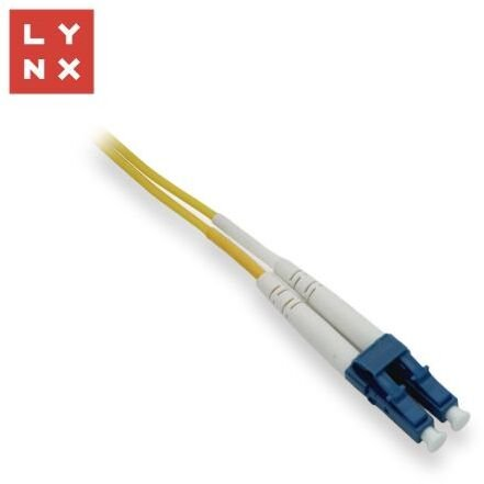 LYNX duplexní patch kabel SM, OS2, LC/LC, 9/125µm, 0,5m