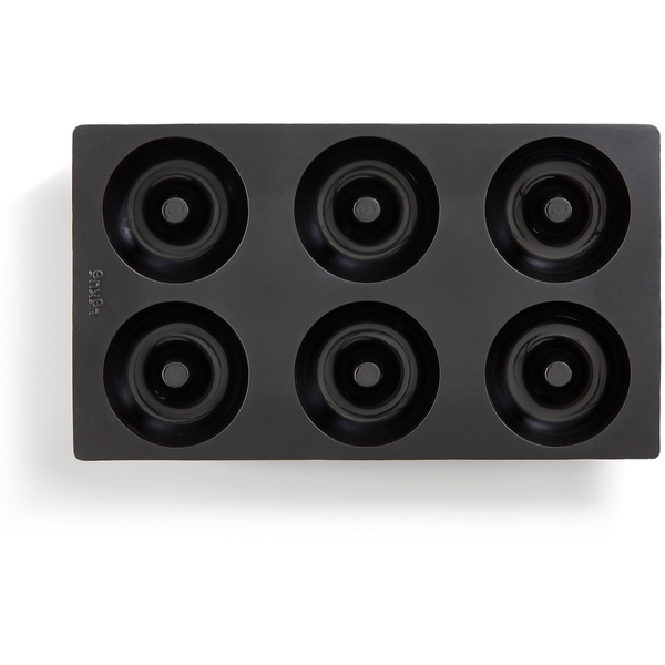 LÉKUÉ Silicone Doughnuts Mould szilikon fánk sütőforma 6db Fekete LK880520