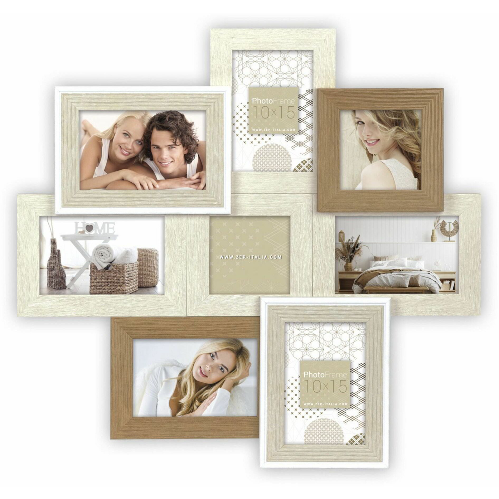 ZEP ZD882 Livigno 53x52 Képkeret - Barna/fehér (ZD882)