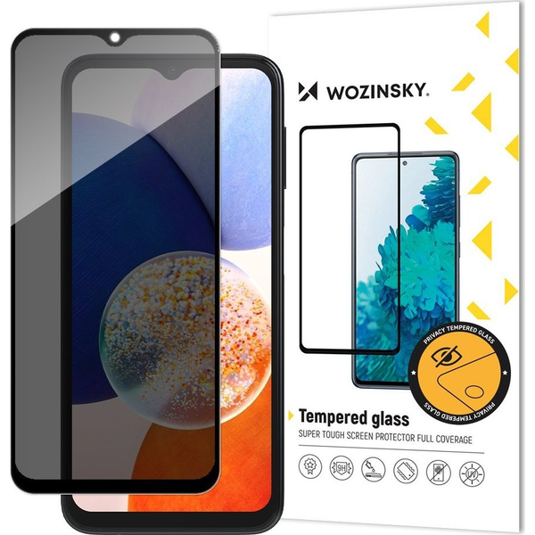 Wozinsky Privacy Glass Tempered Glass Samsung Galaxy A14 5G / Galaxy A14 with Anti Spy Privacy Filter