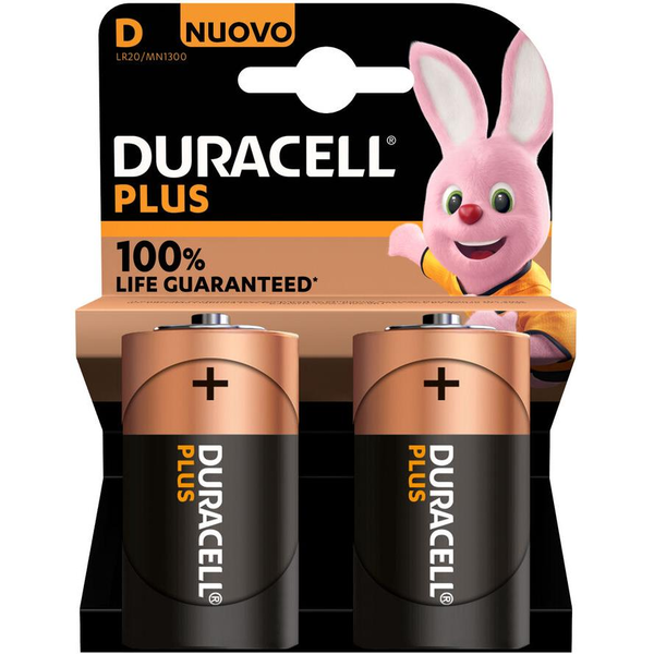 Duracell Plus 100 D Egyszer használatos elem Lúgos