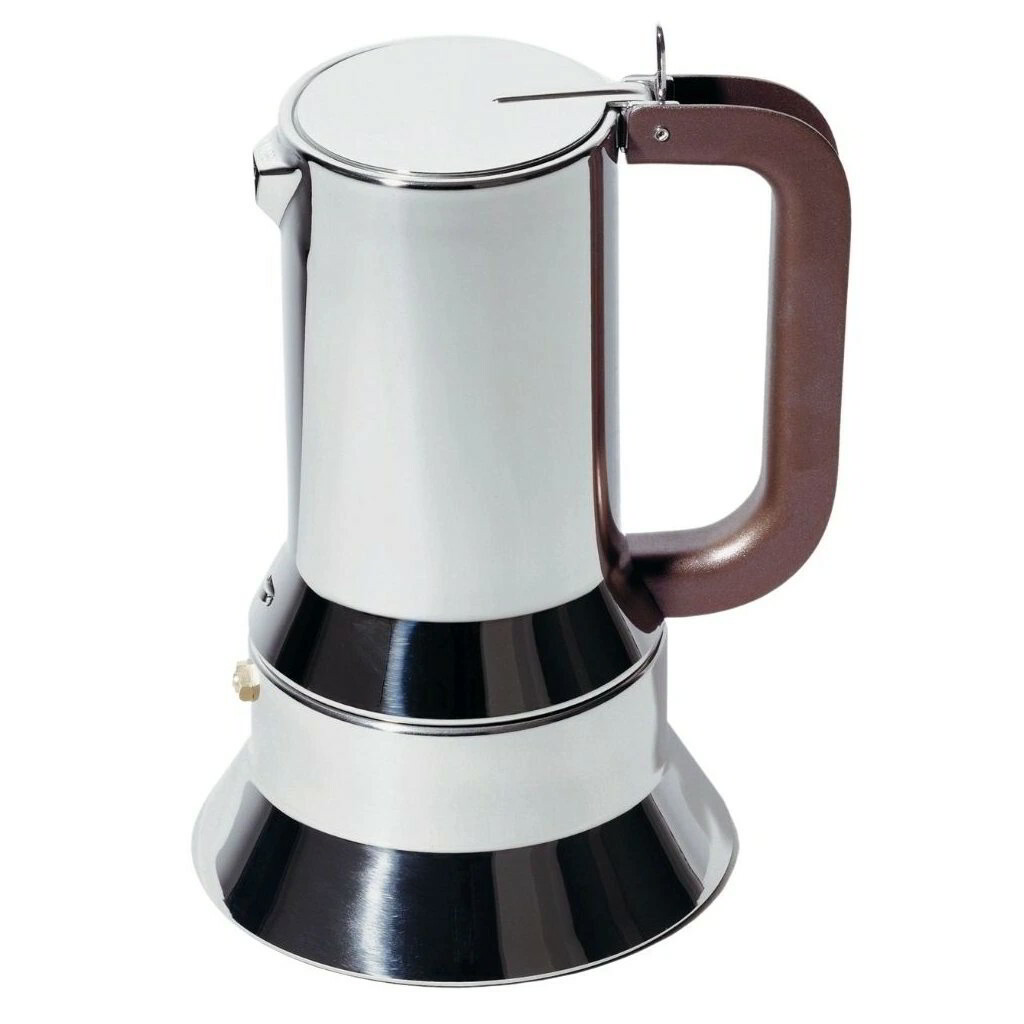 Alessi 9090/1 Mokka Espresso 1 személyes kotyogós kávéfőző 70ml - Ezüst (9090/1)