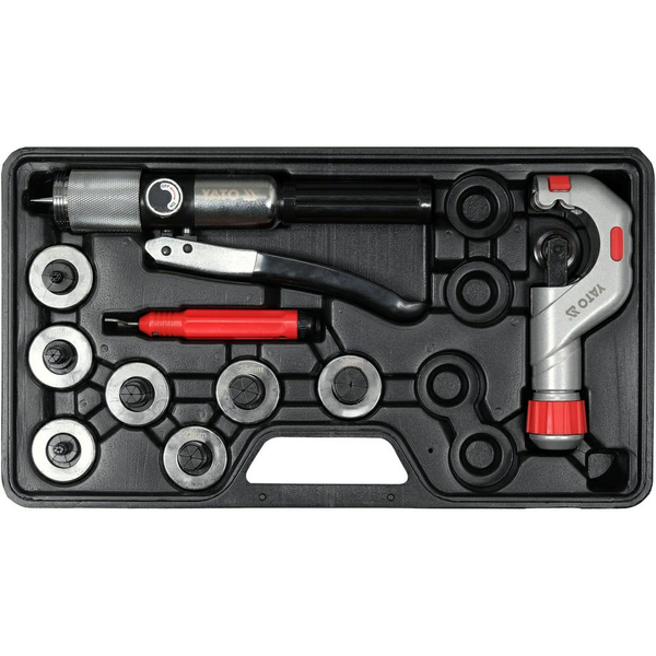 YATO Hiderulikus Csőperemező Készlet 10 Részes 3/8"-1 1/8"