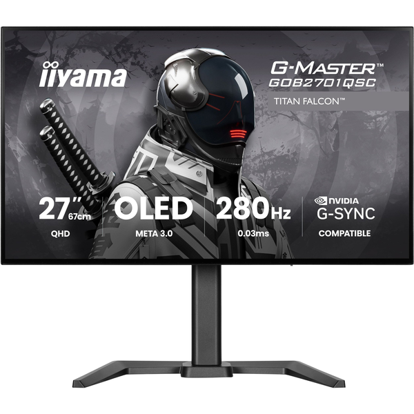 iiyama G-MASTER GOB2701QSC-B1 Monitor PC 68,6 cm (27") 2560 x 1440 Pixel 2K Ultra HD OLED Nero