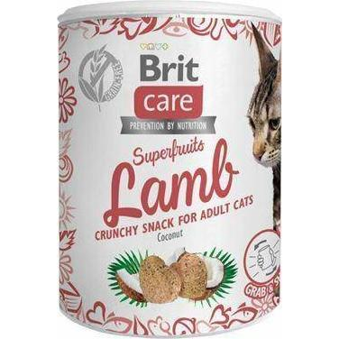 Brit Snack Care Cat GF Jutalomfalat Superfruits Lamb 100 g Ropogós Bárány-Kókusz 103100651