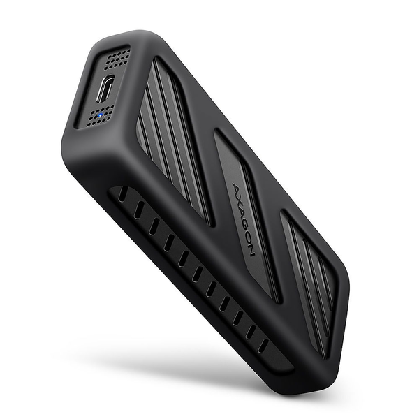 Axagon EEM2-20G NVMe-SSD-Gehäuse USB-C 3.2 20 Gbps 2230 - 2280 - schwarz Obal pre SSD Čierna M.2