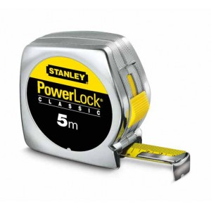 FELTEKERHETŐ MÉRŐSZALAG 5m x 25mm POWERLOCK MŰANYAG STANLEY
