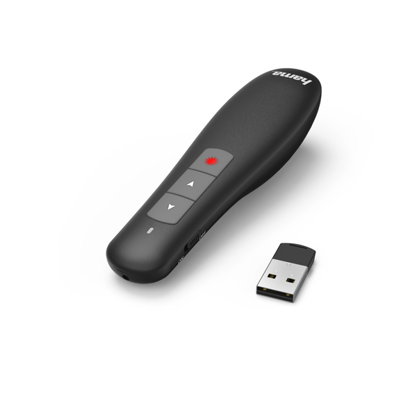 Hama X-Pointer vezeték nélküli presenter vörös lézermutatóval fekete