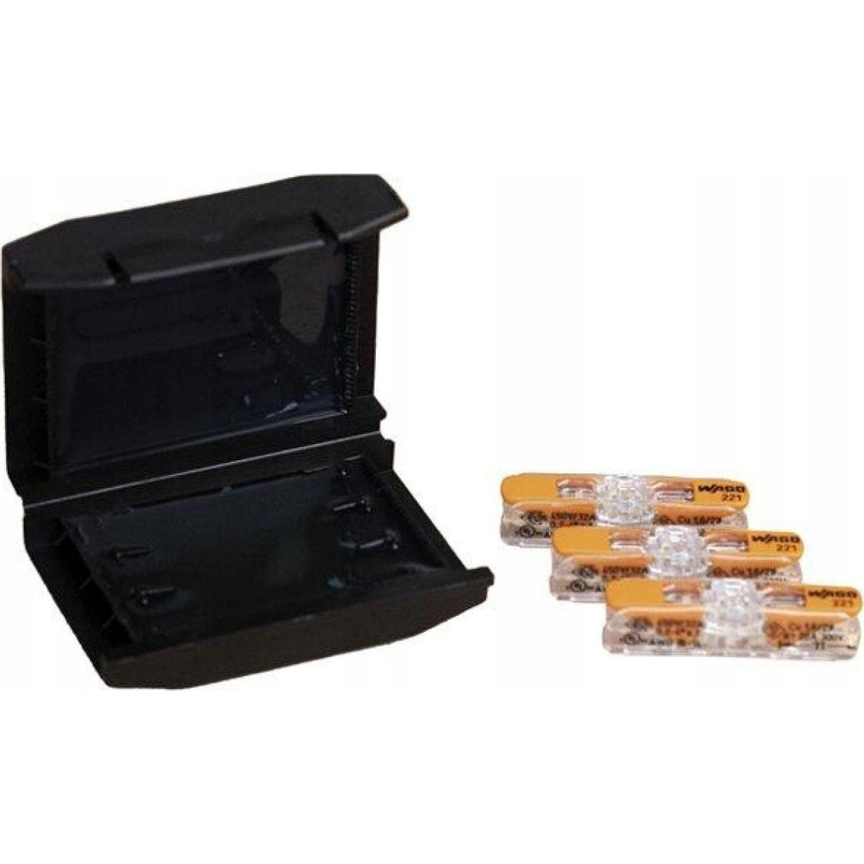 CellPack 449750 EASY-PROTECT/Inline/3/4 Gélbox összekötő kapocshoz hajlékony: 0.2-4 mm² merev: 0.2-4 mm² 1 db Fekete (449750)