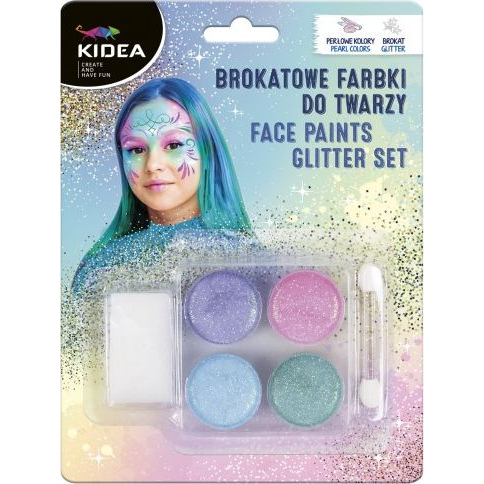 Kidea FDTBKA 4 Színű Arcfesték Készlet - Csillámos (452183)
