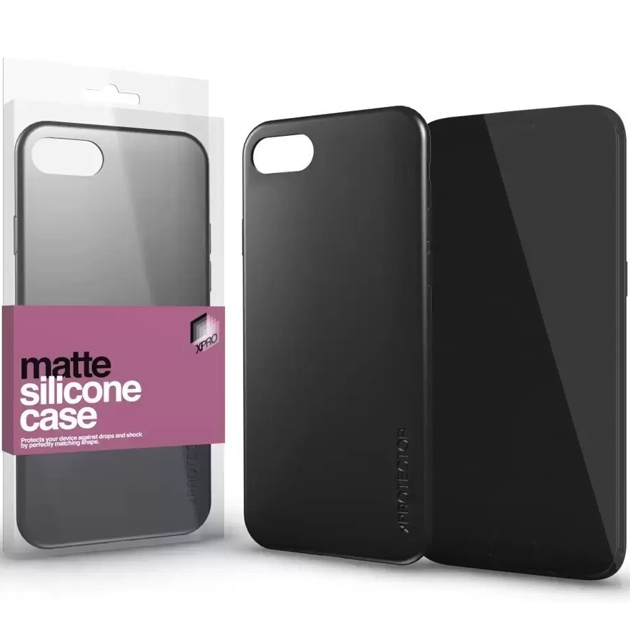 T Phone 5G, Szilikon tok, ultravékony, matt, Xprotector Matte, fekete (1284230000002)
