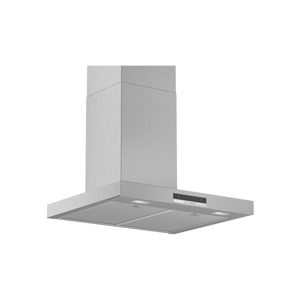 Декоративен абсорбатор за вграждане Bosch DWB66DM50, Мощност на абсорбция 580 м3/ч , LED осветление, Клас B, 60 см, Инокс