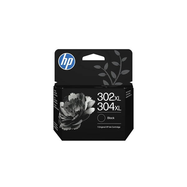 HP 302XL/304XL Black Original Ink Crtg blækpatron 1 stk Højt (XL) udbytte