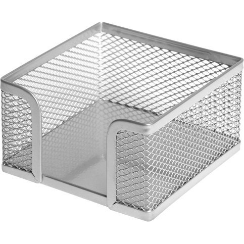 Jegyzettömb-Tartó Forofis Fémhálós 9,5x9,5 cm Ezüst (91305)