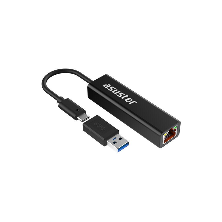 ASUSTOR AS-U2.5G2, USB3.2 GEN 1 TYPE-C TO 2.5GBASE-T ADAPTER (92G01-N02U0002)