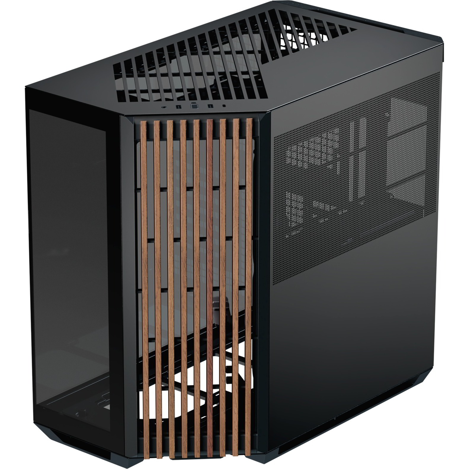 APNX V1-W-BK-v1 Midi Torony Számítógépház - Fekete (APCM-VI01103.11)