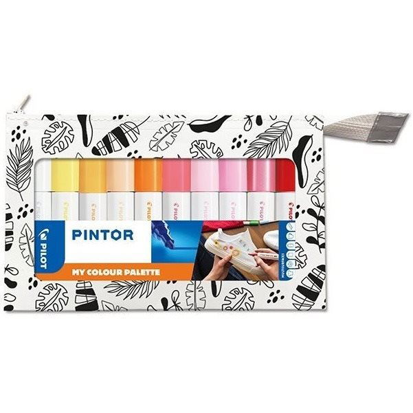 PILOT Pintor Fine Medium, 10 darabos készlet, meleg árnyalatok (3131910572558)