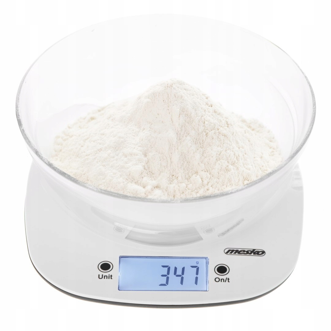 Adler MS 3179w Digitális konyhai mérleg - Fehér / Átlátszó (MS 3179W)