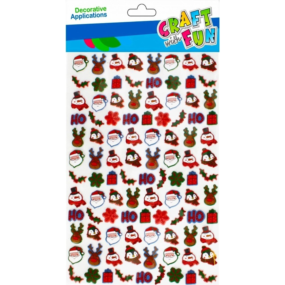 Craft with Fun - Karácsonyi Mini Matricák - 96 db (CFBN356)