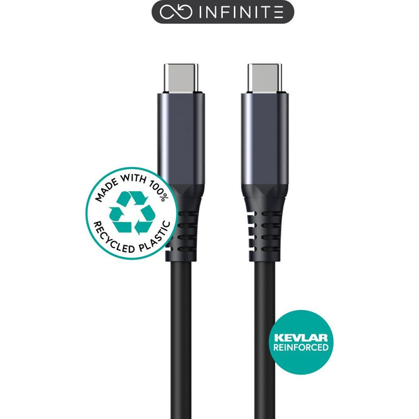 eSTUFF Kabel USB C-C USB4 Gen3x2, 1,2m 240W, 40Gbps, 8K60Hz