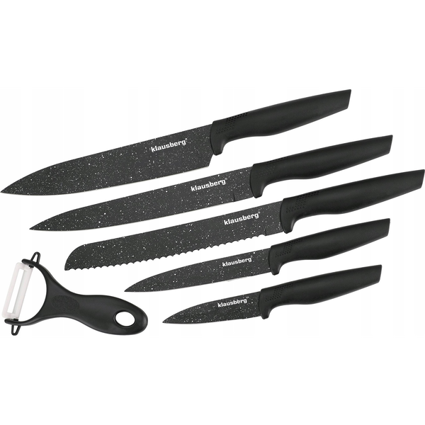 SET 5 KUHINJSKIH NOŽEV ZA MARMOR Z LUPILCEM KLAUSBERG KB-7613