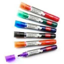NOBO Liquid Ink 3mm Flipchartmarker - 6 szín (1901077)