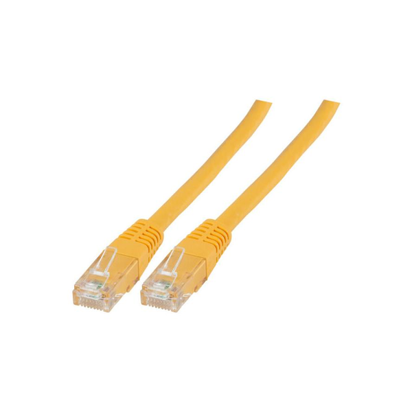 EFB RJ45 Patchkabel U/UTP, Cat.6, PVC, CCA, 0.25m, gelb