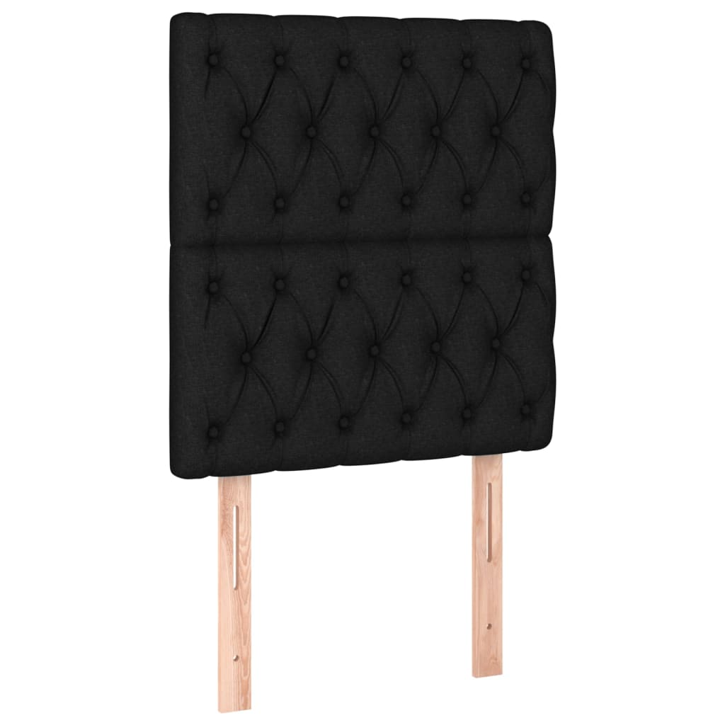2 db fekete szövet fejtámla 80x7x78/88 cm (3116644)
