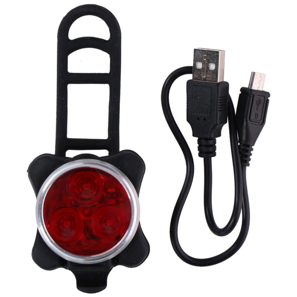 Dunlop , Hátsó Lámpa Kerékpárra, Tölthető, 3Led 4 funkció (33100593)