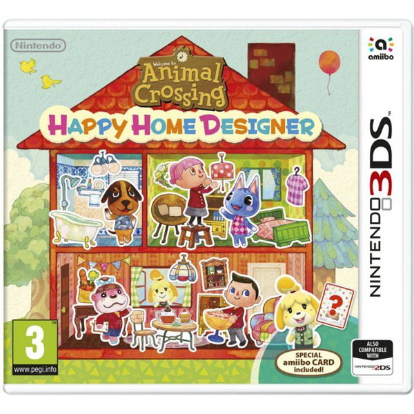 Nintendo Animal Crossing: Happy Home Designer + Amiibo Card Standaard Engels Nintendo 3DS