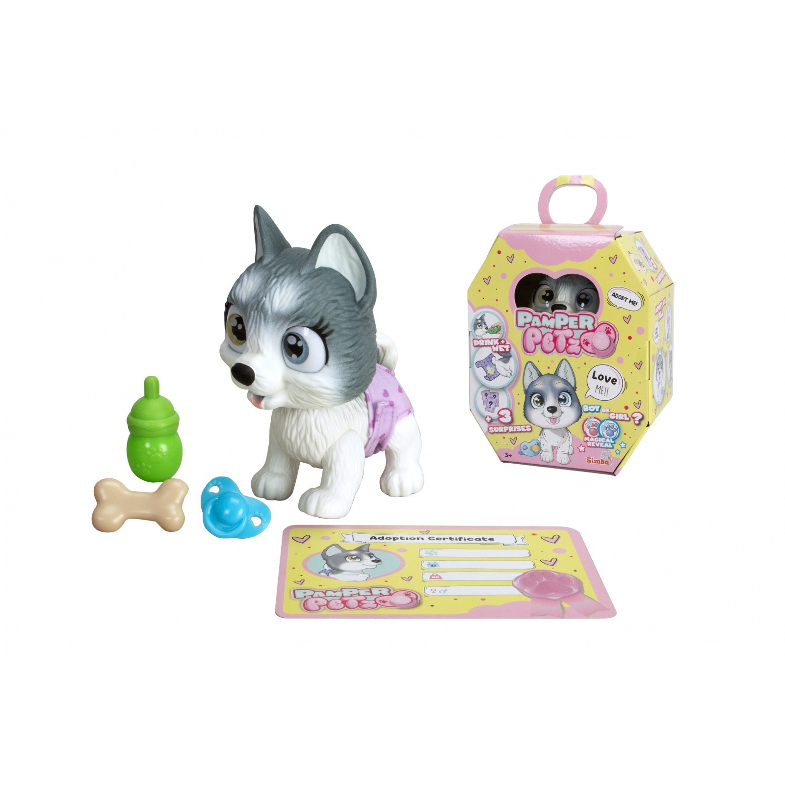 Simba Pamper Petz Husky figura meglepetésekkel (105950135)