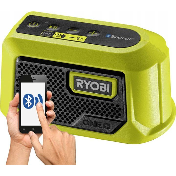 RYOBI ONE+ Bluetooth hangszóró 18V LED zöld/fekete 5133005000
