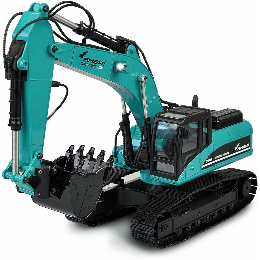 Amewi RTR G704E Távirányítós Fém Kotrógép 1:14 - Zöld (22501)