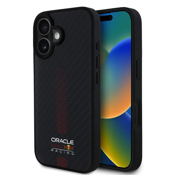 Red Bull Carbon Powerbar MagSafe tok iPhone 16 Plus készülékhez fekete