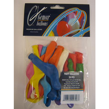 Gemar Balloons Léggömb - Vegyes (20 db) (346)