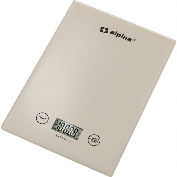 Kuchyňská váha Alpina 256978 béžová 5 kg
