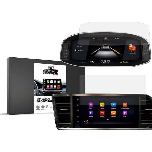  GrizzGlass Folia ceramiczna GrizzGlass CarDisplay Protection do Cupra Ateca 9,2" 2020 [2w1]