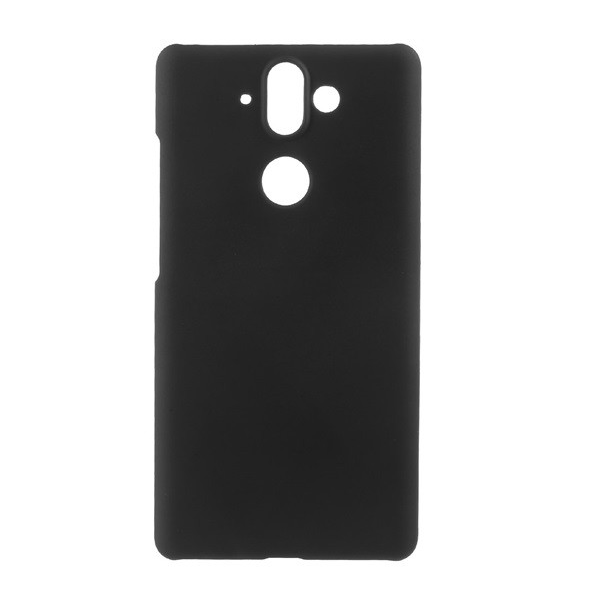 Műanyag telefonvédő (fényes, gumírozott) FEKETE [Nokia 9] (5996457749607)