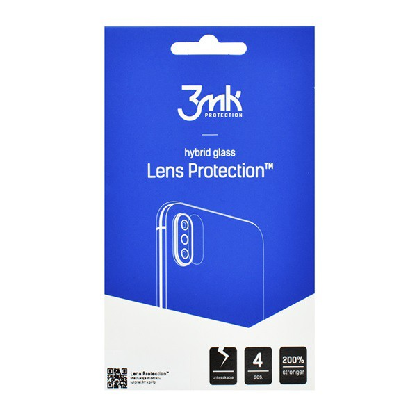 3MK kameravédő üveg 4db (2.5D lekerekített szél, karcálló, ultravékony, 0,2mm, 7H) ÁTLÁTSZÓ [Samsung Galaxy Z Flip3 5G (SM-F711)] (5996591212456)