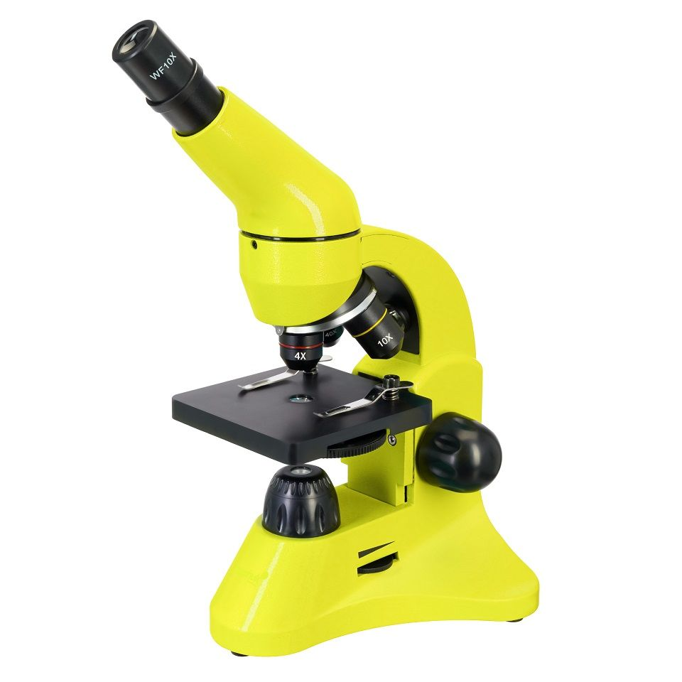 Levenhuk 40-800X oktató mikroszkóp készlet könyvvel Rainbow 50L Lime (70237) (70237)