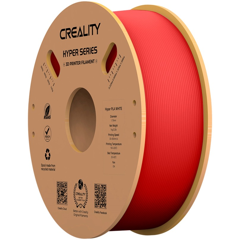Creality 3301010342 Filament Hyper PLA 1.75mm 1 kg - Piros (3301010342)