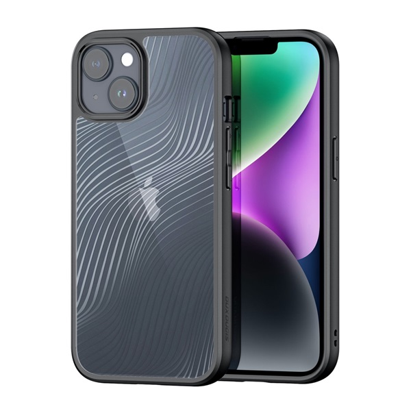 Dux Ducis Aimo Apple iPhone 15 Plus Szilikon Hátlapvédő Telefontok - Fehér opál / Mintás (GP-144796)