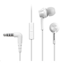 In-ear sluchátka stereo sluchátka s mikrofonem Panasonic RP-TCM115E-W Bílá
